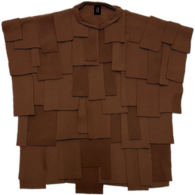 Felted Brush Twill Panel V-neck Shirt